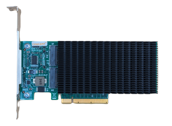 ANM02PE08 NVMe PCIe x8 2 Port M.2