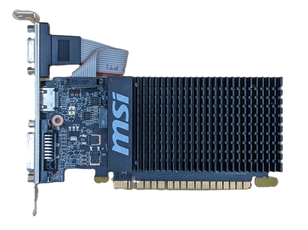 MSI GeForce GT 710 LP Passiv PCIe 2.0 x16 1GB Grafikkarte