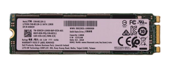 Lite-On SSD 128 GB SATA III M.2 2280 CV8-8E128-11 059X3V