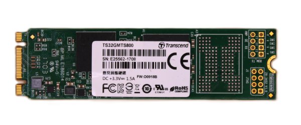 Transcend 800S 32 GB Interne M.2 SATA SSD 2280 M.2 SATA 6 Gb/s TS32GMTS800S